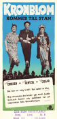 Kronblom kommer till stan 1949 movie poster Ludde Gentzel Dagmar Ebbesen Julia Caesar Hugo Bolander Find more: Kronblom Find more: Stockholm From comics