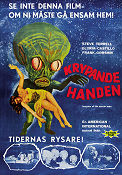 Krypande handen 1957 poster Steve Terrell Gloria Castillo Edward L Cahn Kultfilmer