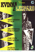 Kvinna i leopard 1958 poster Harriet Andersson Ulf Palme Erik Strandmark Jan Molander