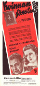 The Woman in the Window 1944 movie poster Edward G Robinson Joan Bennett Raymond Massey Fritz Lang Film Noir