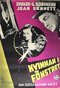 The Woman in the Window 1944 movie poster Edward G Robinson Joan Bennett Fritz Lang Film Noir