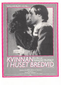 Kvinnan i huset bredvid 1981 poster Gerard Depardieu Fanny Ardant Henri Garcin Francois Truffaut