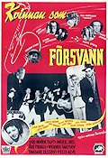 Kvinnan som försvann 1949 movie poster Inger Juel Kenne Fant Åke Fridell Anders Ångström