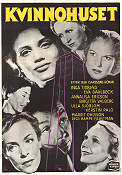 Kvinnohuset 1953 movie poster Inga Tidblad Eva Dahlbeck Annalisa Ericson Birgitta Valberg Hampe Faustman Writer: Ulla Isaksson