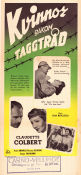 Kvinnor bakom taggtråd 1950 poster Claudette Colbert Patric Knowles Florence Desmond Jean Negulesco