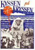 Kyssen på kryssen 1950 poster Annalisa Ericson Gunnar Björnstrand Karl-Arne Holmsten Arne Mattsson Resor