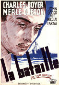 The Battle 1933 movie poster Charles Boyer Merle Oberon Annabella Nicolas Farkas War