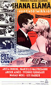 La Dolce Vita 1960 movie poster Anita Ekberg Marcello Mastroianni Anouk Aimée Federico Fellini