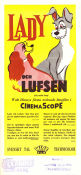 Lady and the Tramp 1955 movie poster Barbara Luddy Clyde Geronimi