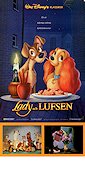 Lady and the Tramp 1955 movie poster Barbara Luddy Clyde Geronimi Animation Food and drink