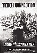 Lagens våldsamma män 1971 poster Gene Hackman Roy Scheider Fernando Rey William Friedkin Broar Poliser