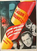 Lågor i dunklet 1942 movie poster Edvin Adolphson Stig Järrel Inga Tidblad Hasse Ekman