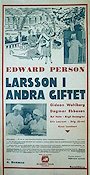 Larsson i andra giftet 1935 movie poster Edvard Persson Gideon Wahlberg Dagmar Ebbesen Stig Järrel Food and drink