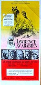Lawrence of Arabia 1962 movie poster Alec Guinness Anthony Quinn Peter O´Toole Omar Sharif David Lean