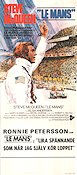 Le Mans 1971 movie poster Steve McQueen Siegfried Rauch Elga Andersen Louise Edlind Lee H Katzin Cars and racing Sports