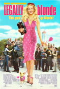 Legally Blonde 2001 poster Reese Witherspoon Luke Wilson Selma Blair Robert Luketic Hundar Skola Damer