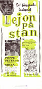 Lejon på stan 1959 movie poster Nils Poppe Ann-Marie Gyllenspetz Gösta Folke Poster artwork: Lars Lindh Cats