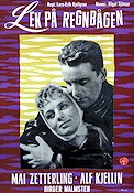 Lek på regnbågen 1958 movie poster Mai Zetterling Alf Kjellin