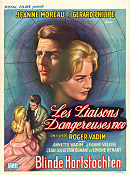 Les liasons dangereuses 1960 1959 movie poster Jeanne Moreau Gérard Philipe Annette Stroyberg Roger Vadim