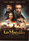 Les Miserables 2012 movie poster Hugh Jackman Russell Crowe Anne Hathaway Tom Hooper Musicals