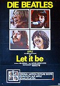 Let It Be 1970 movie poster Beatles Rock and pop