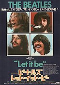 Let It Be 1970 movie poster Beatles John Lennon Ringo Starr Rock and pop