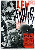 Lev farligt 1944 movie poster Lauritz Falk Irma Christenson