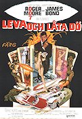 Live and Let Die 1973 movie poster Roger Moore Jane Seymour Yaphet Kotto Guy Hamilton Gambling