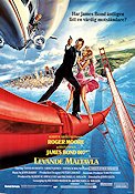 Levande måltavla 1985 poster Roger Moore Tanya Roberts Christopher Walken Grace Jones John Glen Broar