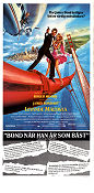 A View to a Kill 1985 movie poster Roger Moore Tanya Roberts Christopher Walken Grace Jones John Glen Bridges