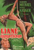 Liane das Mädchen aus dem Urwald 1956 movie poster Marion Michael Hardy Krüger Irene Galtger Eduard von Borsody Find more: Tarzan Ladies