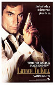 Licence to Kill 1989 poster Timothy Dalton Robert Davi Carey Lowell John Glen