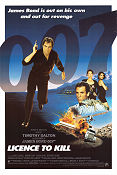 Licence to Kill 1989 movie poster Timothy Dalton Robert Davi Carey Lowell John Glen Mountains