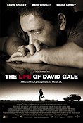 The Life of David Gale 2003 movie poster Kevin Spacey Kate Winslet Laura Linney Alan Parker