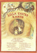 Lilla syster kanin 1988 movie poster Jan Blomberg Jan Gustavsson Writer: Ulf Nilsson Animation