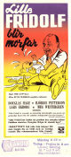 Lille Fridolf blir morfar 1958 movie poster Douglas Håge Hjördis Petterson Lars Ekborg Meg Westergren Per Gunvall Writer: Rune Moberg From comics