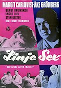 Linje sex 1958 movie poster Margit Carlqvist Åke Grönberg Bengt Blomgren