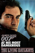 The Living Daylights 1987 movie poster Timothy Dalton Maryam d´Abo Jeroen Krabbé John Glen