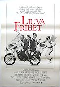 Sweet Liberty 1986 movie poster Michael Caine Michelle Pfeiffer Alan Alda Motorcycles