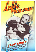 Loffe blir polis 1950 movie poster Edel Stenberg Wiktor Andersson Elof Ahrle Dogs Police and thieves