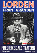 Lorden från gränden 1970 poster Nils Poppe Harriet Forsell Find more: Fredriksdalsteatern Find more: Skåne