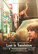 Lost in Translation 2003 poster Scarlett Johansson Bill Murray Giovanni Ribisi Sofia Coppola Asien Resor Dinosaurier och drakar