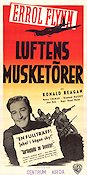 Desperate Journey 1942 movie poster Errol Flynn Ronald Reagan