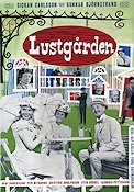 Lustgården 1961 movie poster Sickan Carlsson Gunnar Björnstrand Bibi Andersson Alf Kjellin