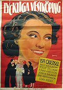 Lyckliga Vestköping 1937 movie poster Isa Quensel Nils Wahlbom Eric Rohman art