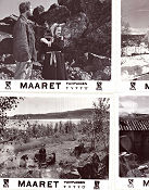 Maaret tunturien tyttö 1947 lobby card set Eila Pehkonen Hilkka Helinä Olavi Reimas Finland Poster from: Finland