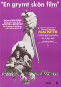 Macbeth 1971 poster Jon Finch Francesca Annis Martin Shaw Roman Polanski Text: William Shakespeare