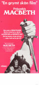 The Tragedy of Macbeth 1971 poster Jon Finch Roman Polanski