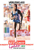 MAI-galan Kvällsposten 1989 poster Carl Lewis Sports