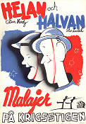Great Guns 1943 movie poster Helan och Halvan Laurel and Hardy War